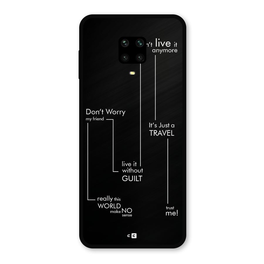 Quotes Of Life Metal Back Case for Redmi Note 9 Pro