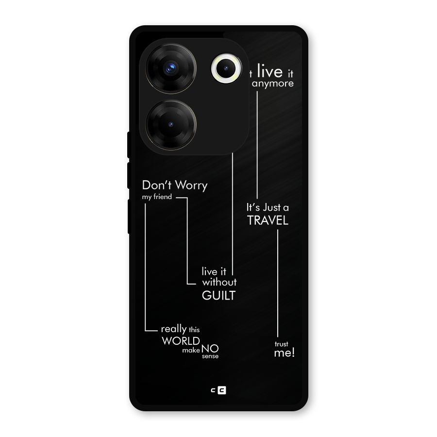 Quotes Of Life Metal Back Case for Tecno Camon 20 Pro