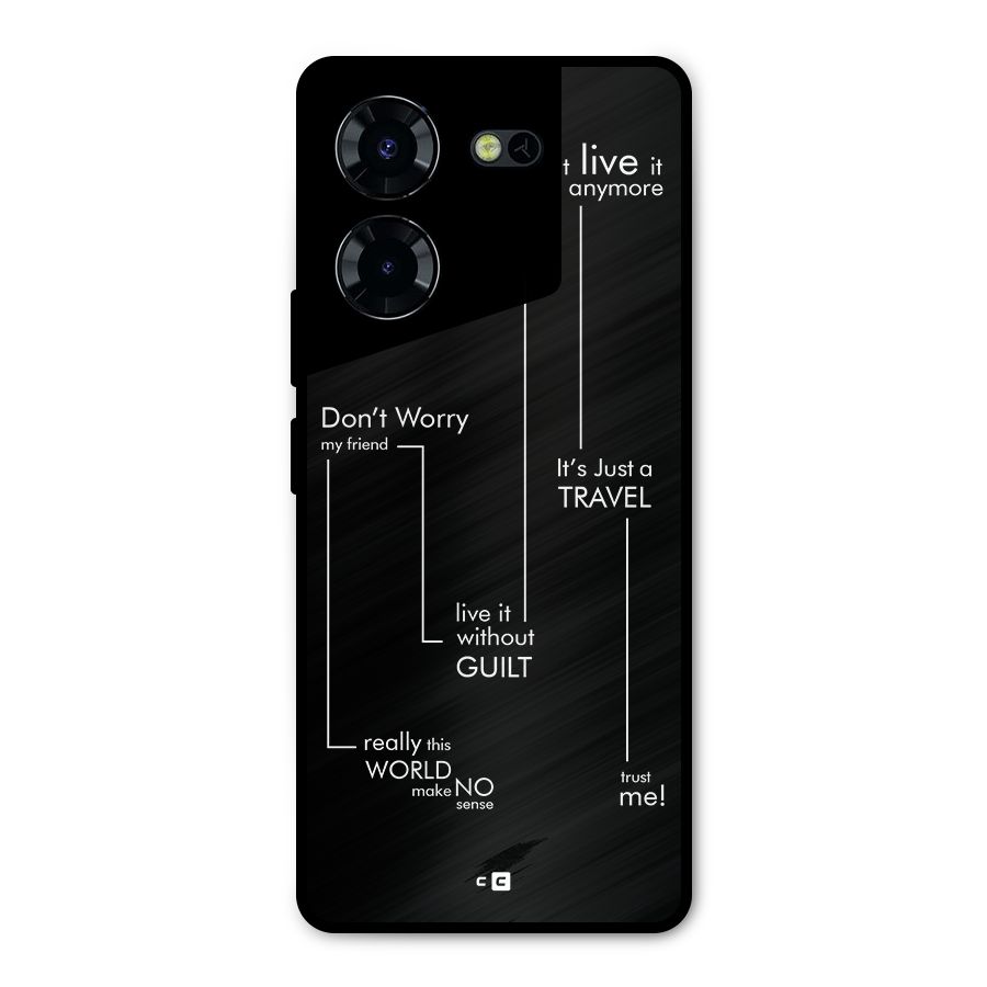 Quotes Of Life Metal Back Case for Tecno Pova 5 Pro 5G