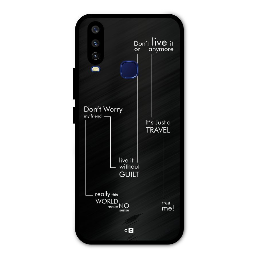 Quotes Of Life Metal Back Case for Vivo V17