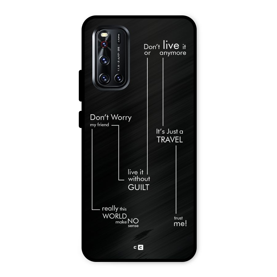 Quotes Of Life Metal Back Case for Vivo V19