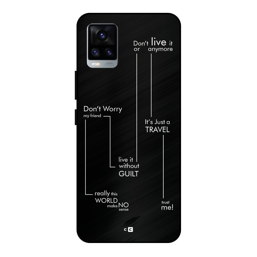 Quotes Of Life Metal Back Case for Vivo V20