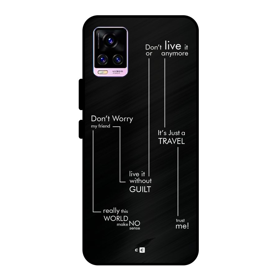 Quotes Of Life Metal Back Case for Vivo V20 Pro