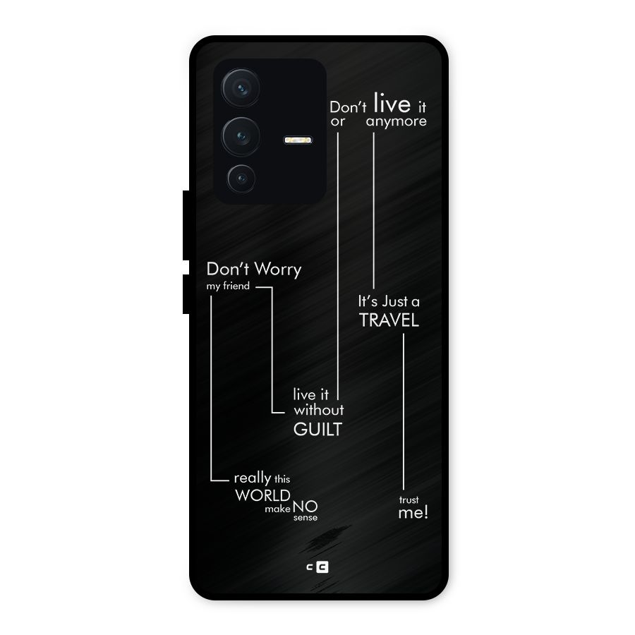 Quotes Of Life Metal Back Case for Vivo V23 5G