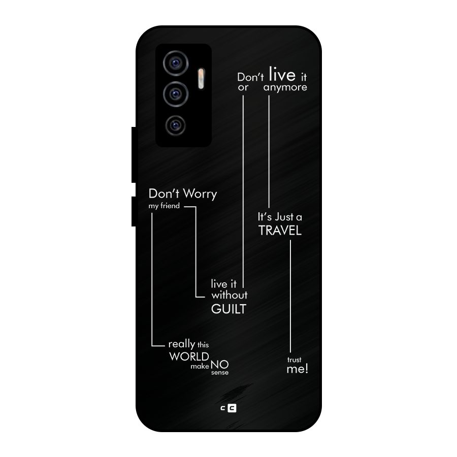 Quotes Of Life Metal Back Case for Vivo V23e