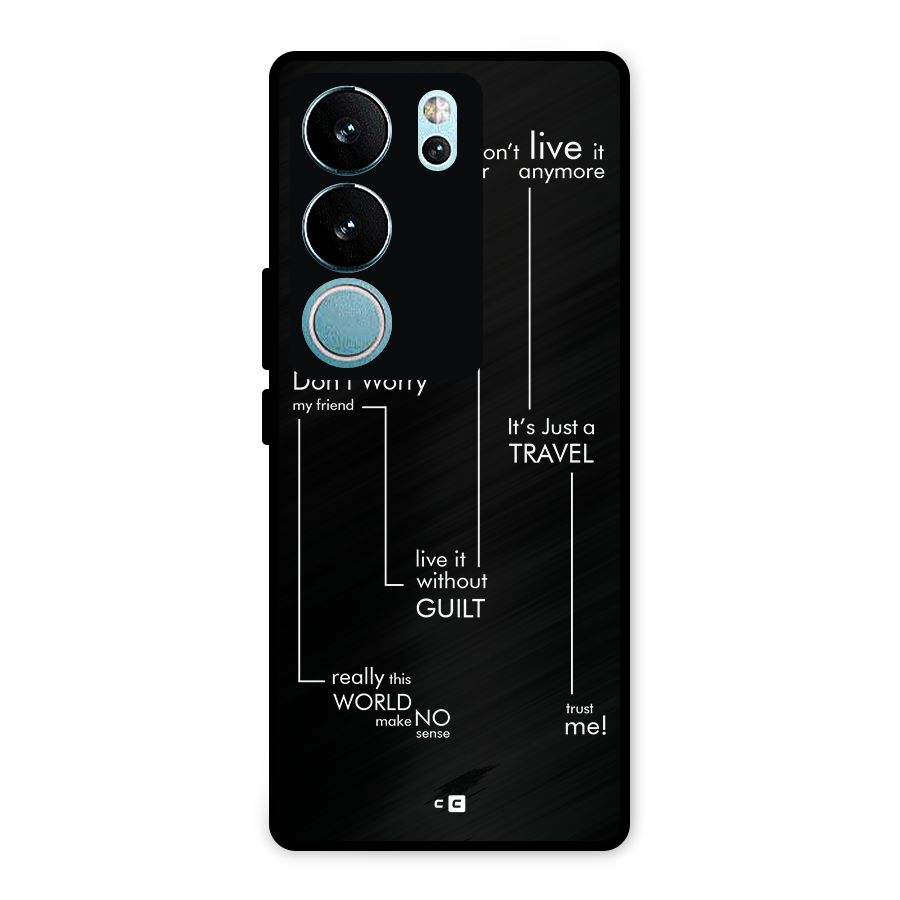 Quotes Of Life Metal Back Case for Vivo V29
