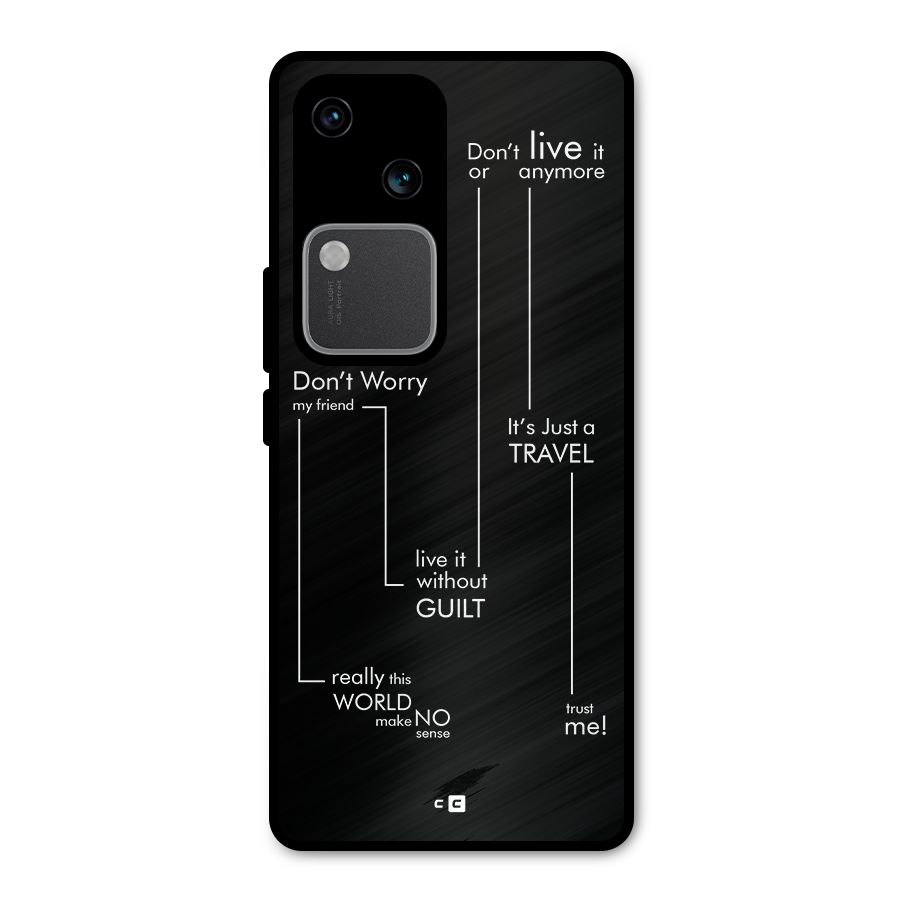Quotes Of Life Metal Back Case for Vivo V30 Pro
