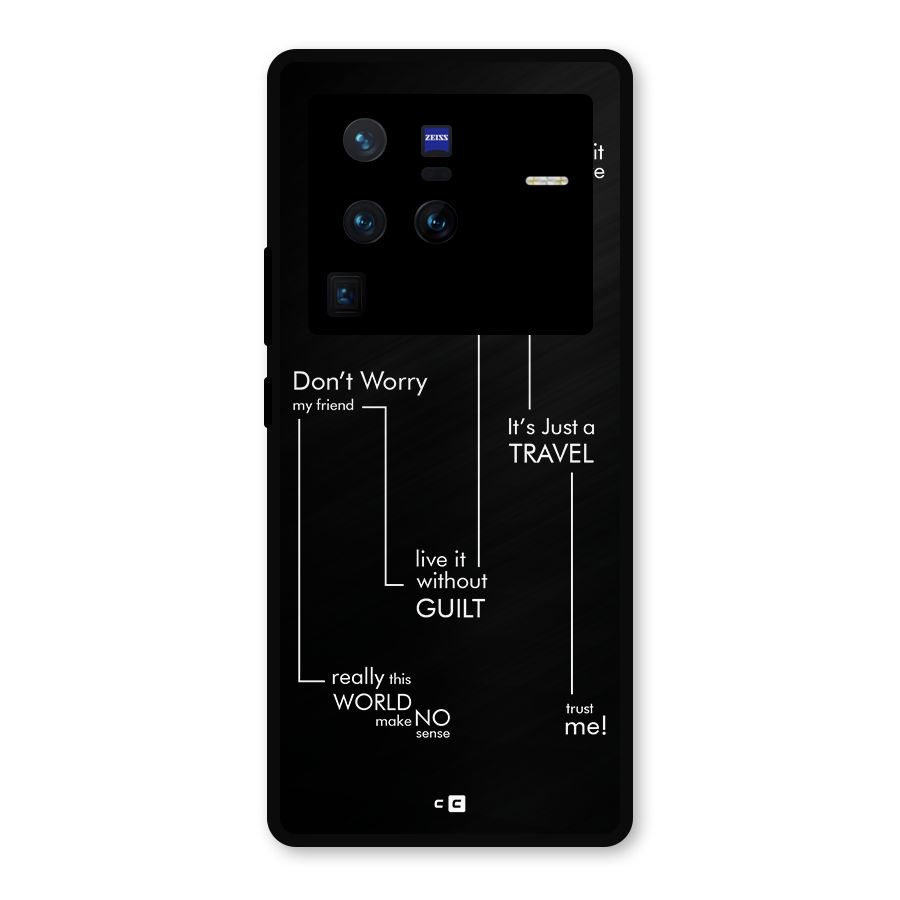 Quotes Of Life Metal Back Case for Vivo X80 Pro