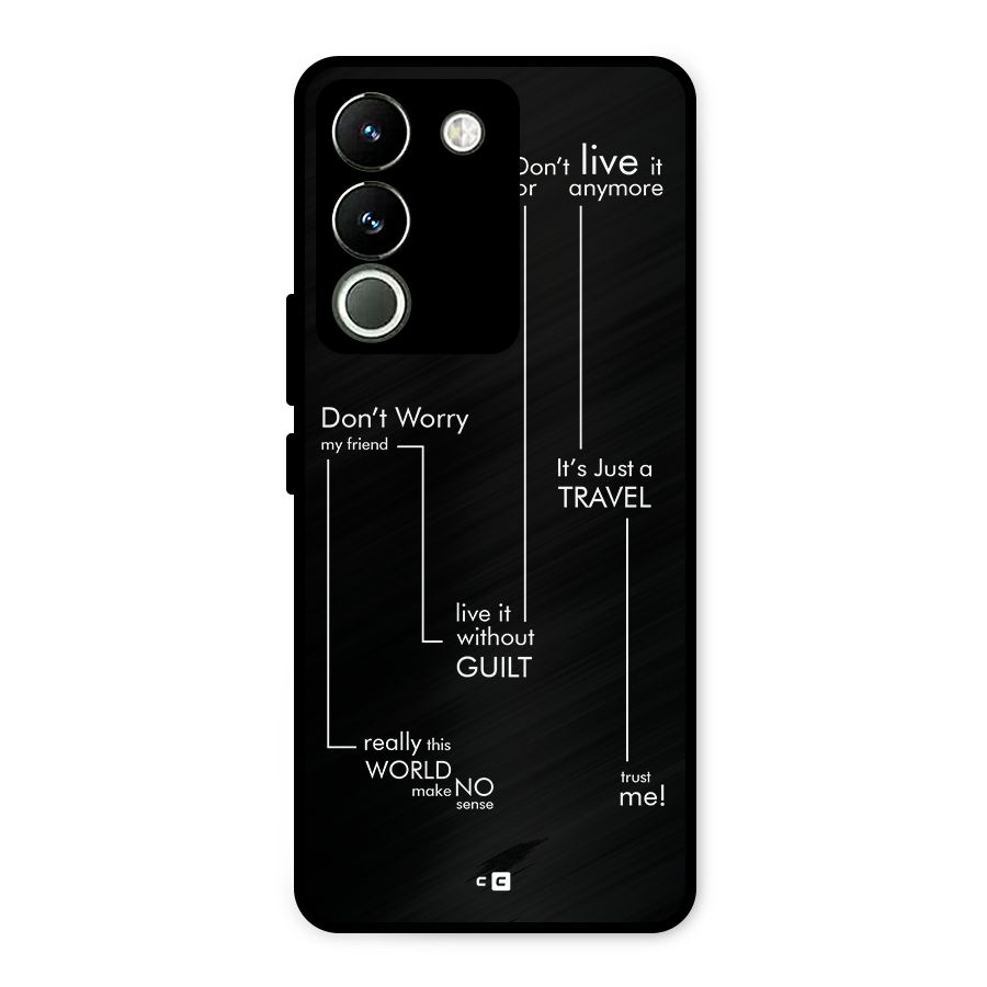 Quotes Of Life Metal Back Case for Vivo Y200