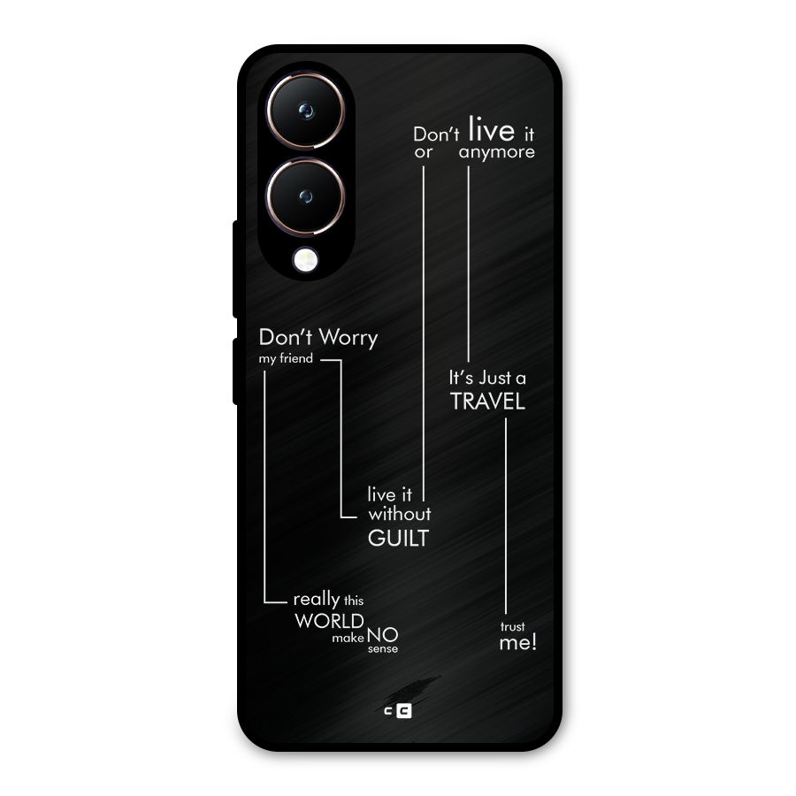 Quotes Of Life Metal Back Case for Vivo Y28