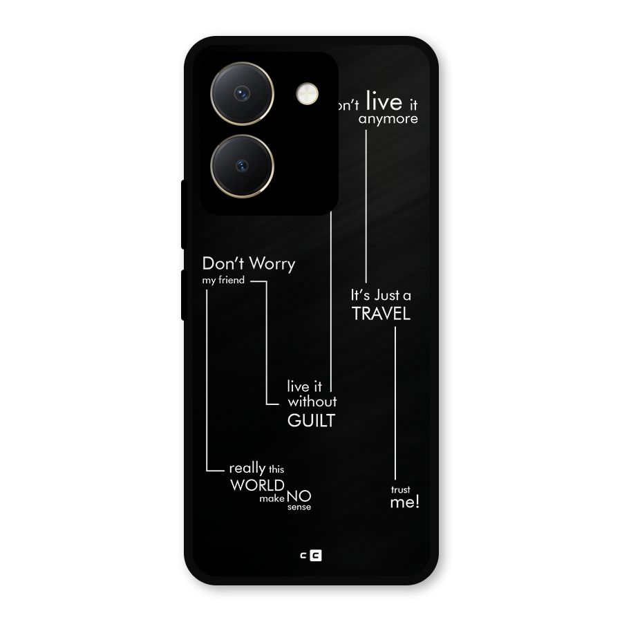 Quotes Of Life Metal Back Case for Vivo Y36