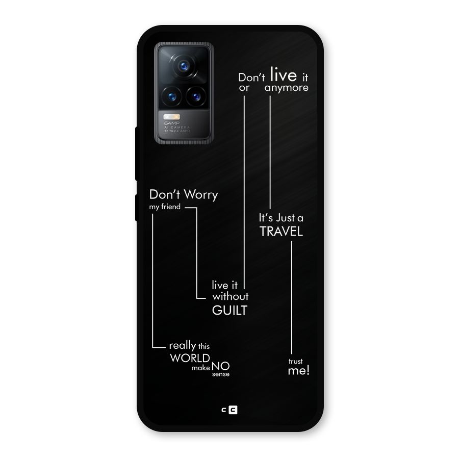 Quotes Of Life Metal Back Case for Vivo Y73
