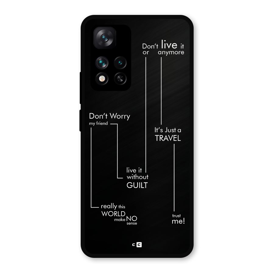 Quotes Of Life Metal Back Case for Xiaomi 11i Hypercharge 5G
