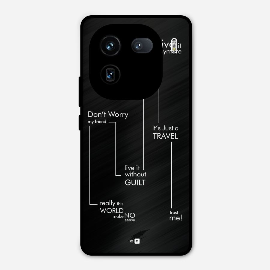 Quotes Of Life Metal Back Case for iQOO 12