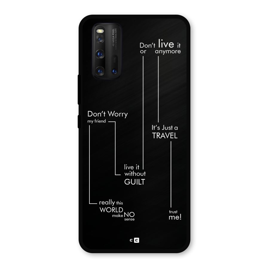 Quotes Of Life Metal Back Case for iQOO 3