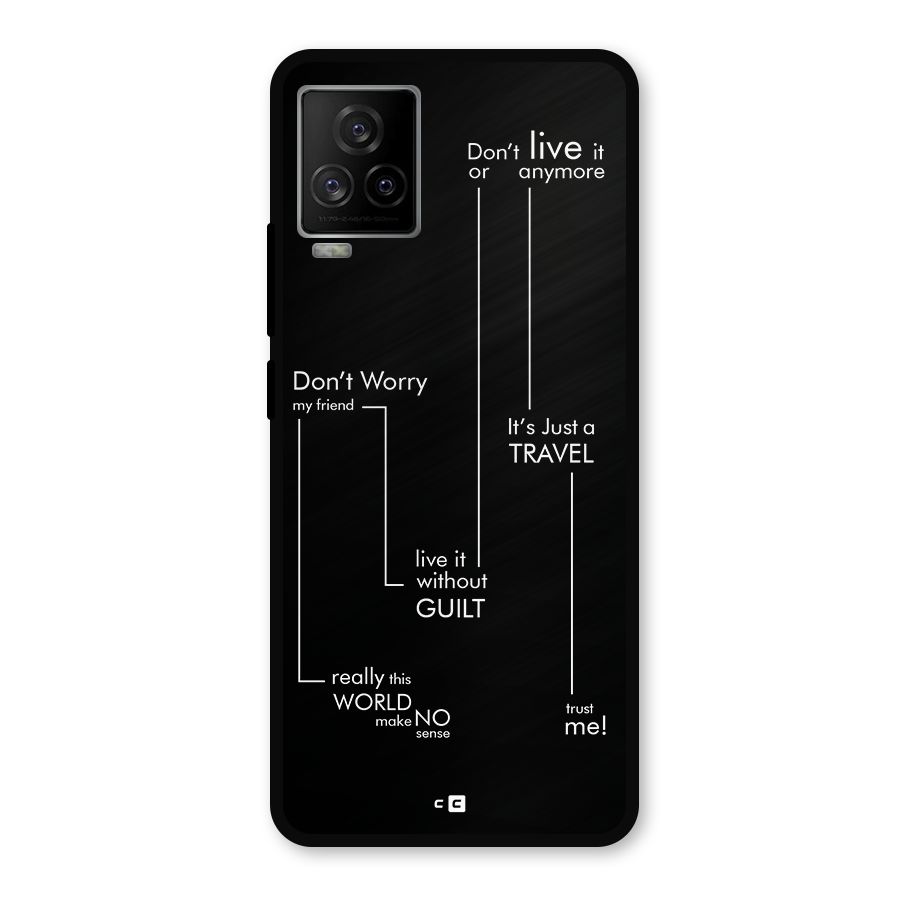 Quotes Of Life Metal Back Case for iQOO 7 Legend 5G