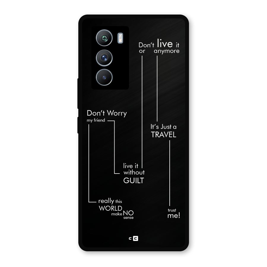 Quotes Of Life Metal Back Case for iQOO 9 SE