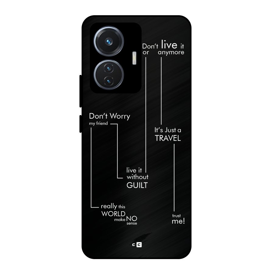 Quotes Of Life Metal Back Case for iQOO Z6 44W