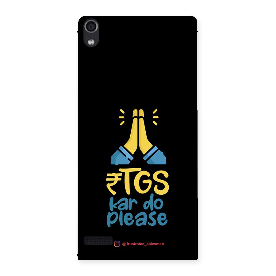 RTGS Kar Do Please Black Back Case for Ascend P6