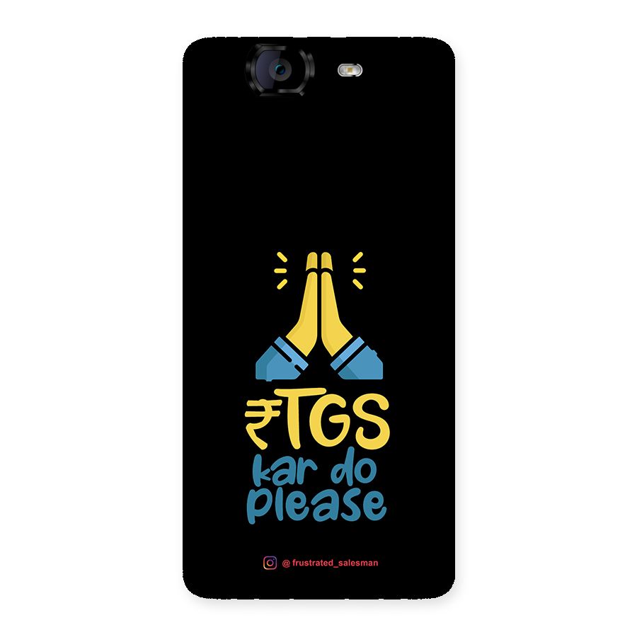 RTGS Kar Do Please Black Back Case for Canvas Knight A350