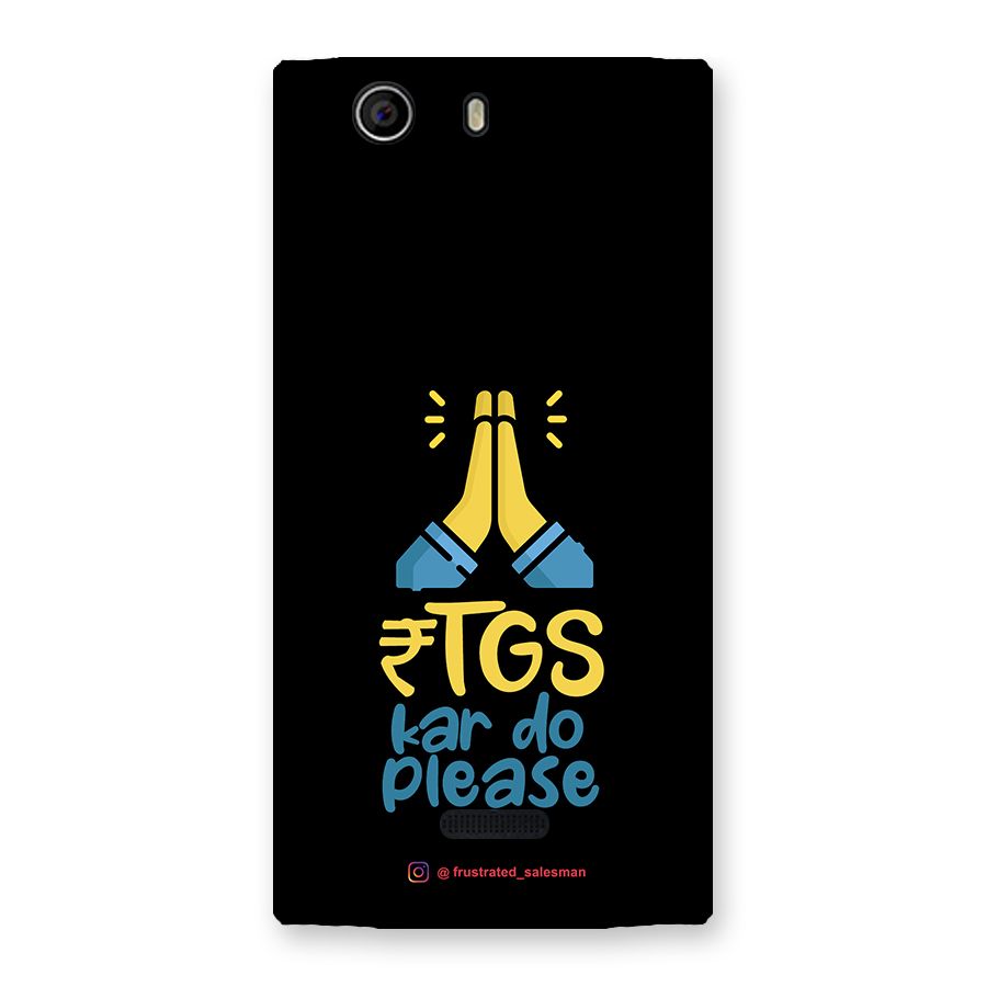 RTGS Kar Do Please Black Back Case for Canvas Nitro 2 E311