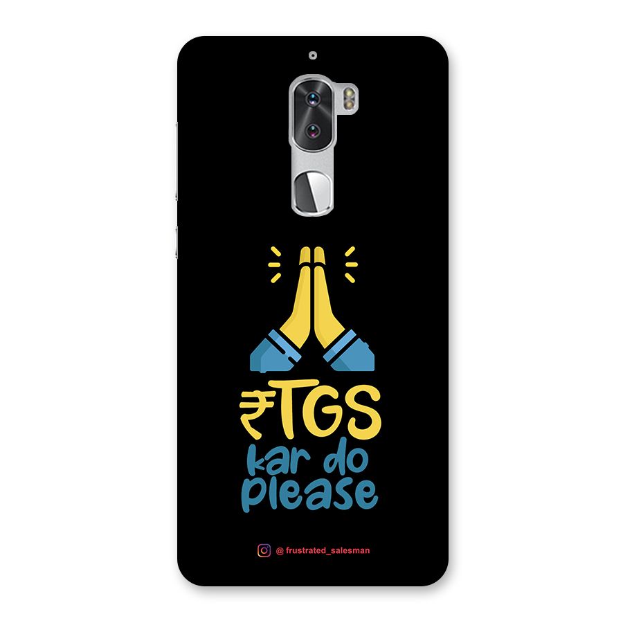RTGS Kar Do Please Black Back Case for Coolpad Cool 1