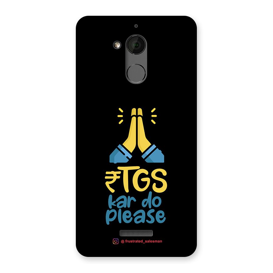 RTGS Kar Do Please Black Back Case for Coolpad Note 5
