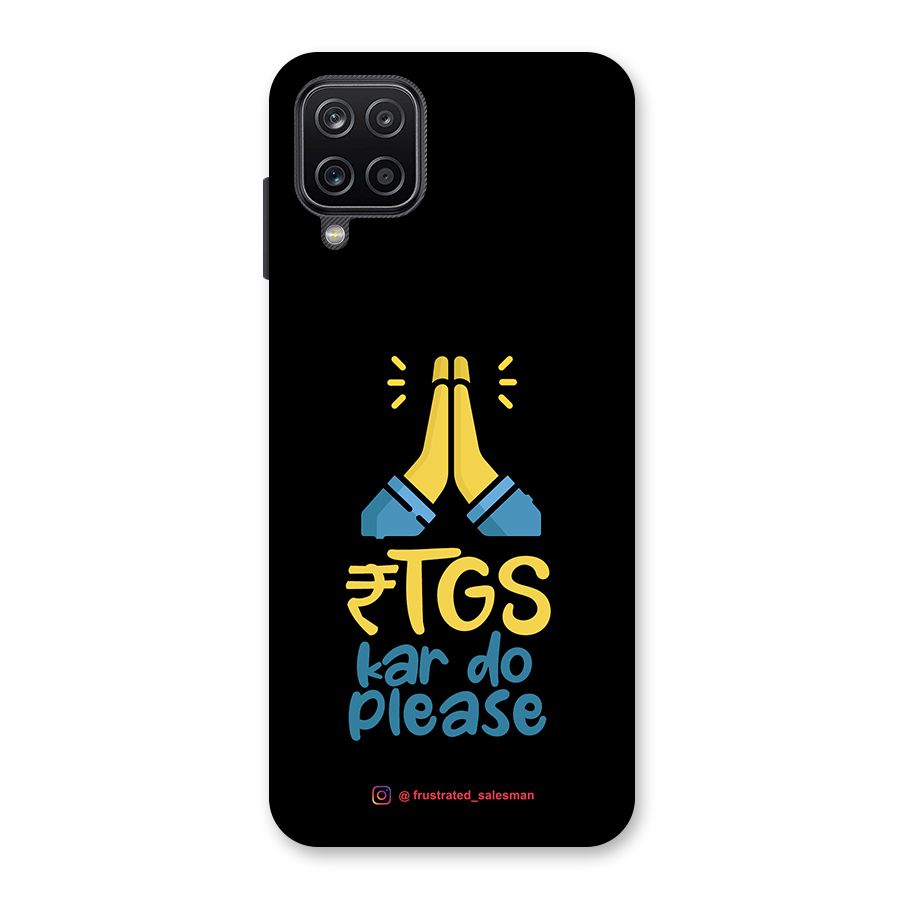 RTGS Kar Do Please Black Back Case for Galaxy A12