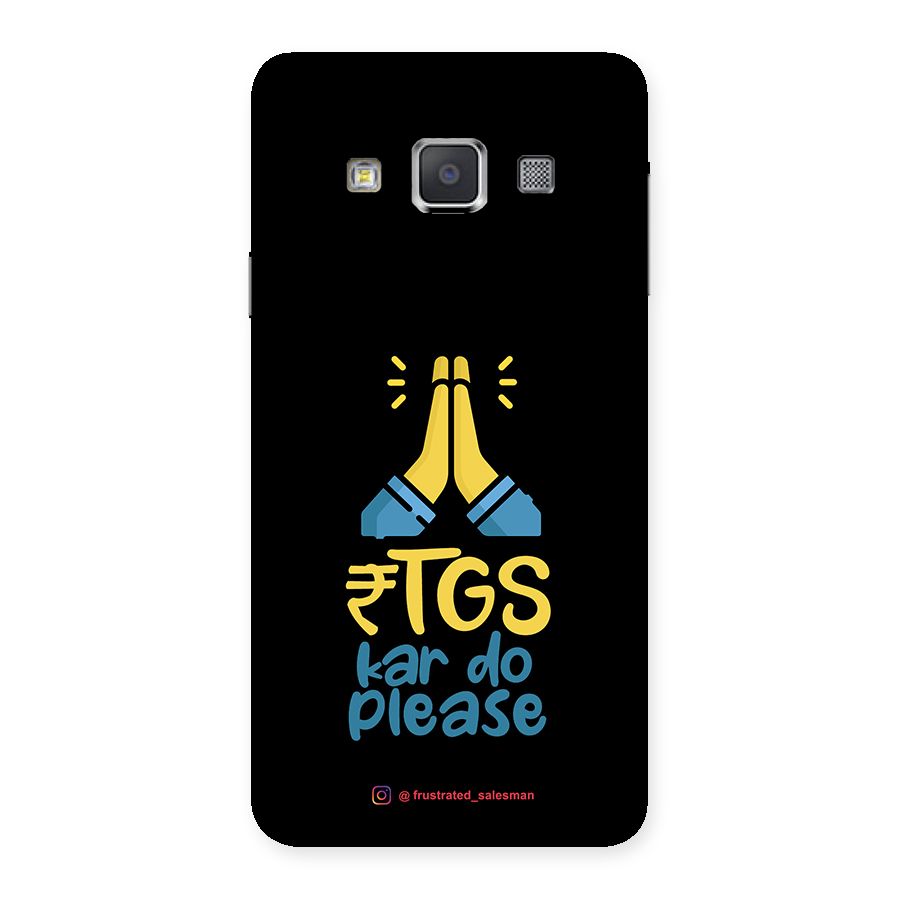 RTGS Kar Do Please Black Back Case for Galaxy A3