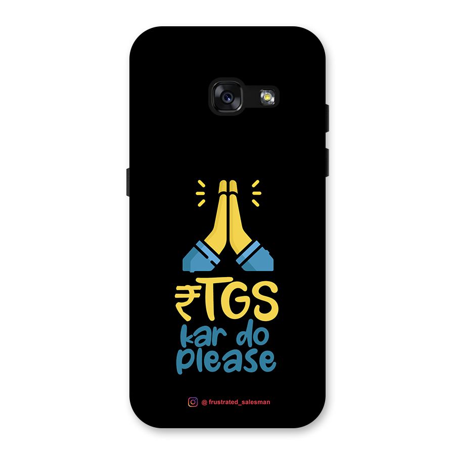 RTGS Kar Do Please Black Back Case for Galaxy A3 (2017)