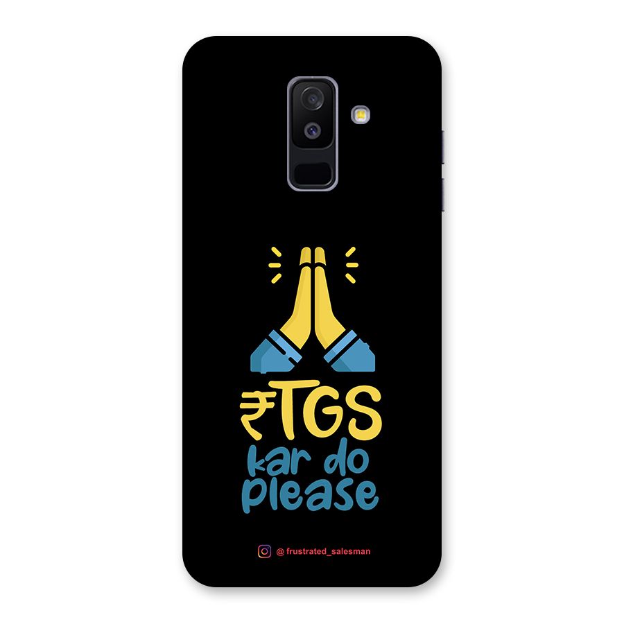 RTGS Kar Do Please Black Back Case for Galaxy A6 Plus