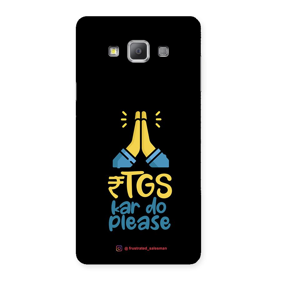 RTGS Kar Do Please Black Back Case for Galaxy A7