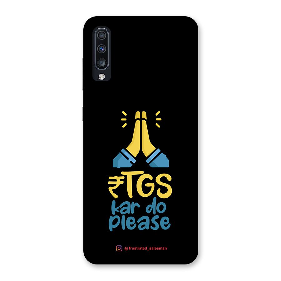 RTGS Kar Do Please Black Back Case for Galaxy A70