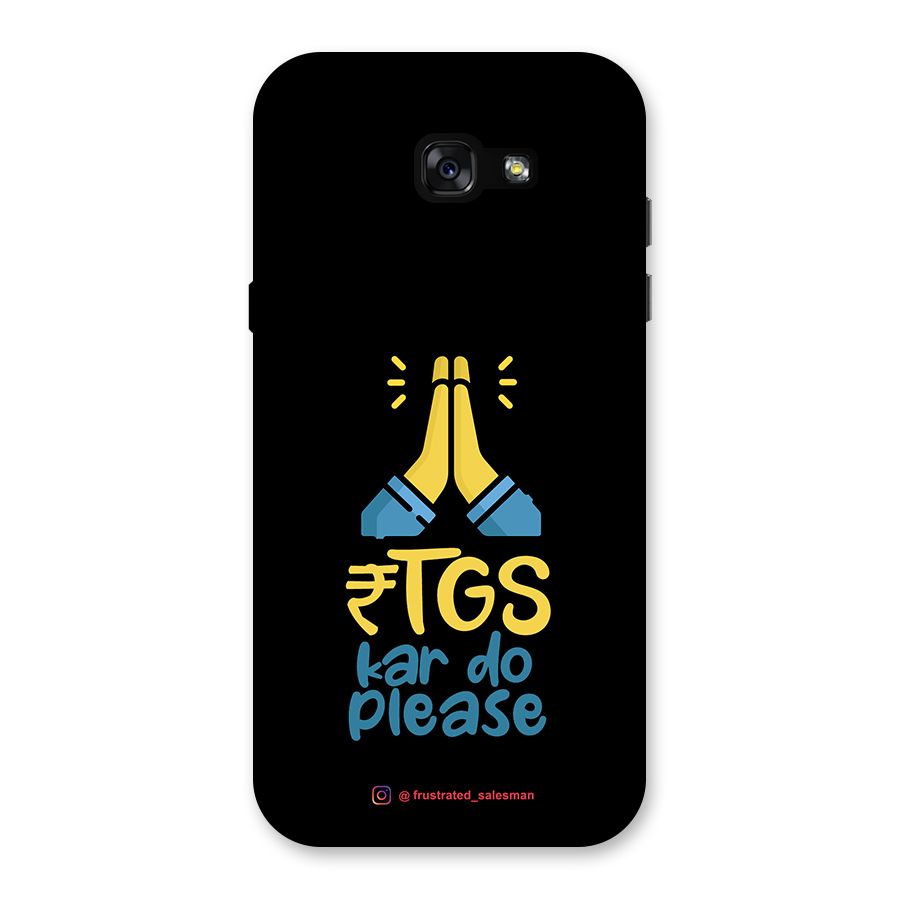 RTGS Kar Do Please Black Back Case for Galaxy A7 (2017)