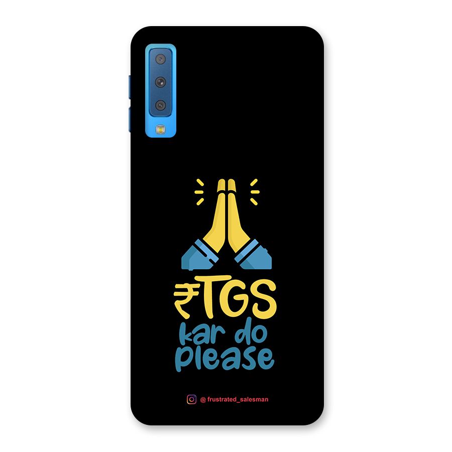 RTGS Kar Do Please Black Back Case for Galaxy A7 (2018)