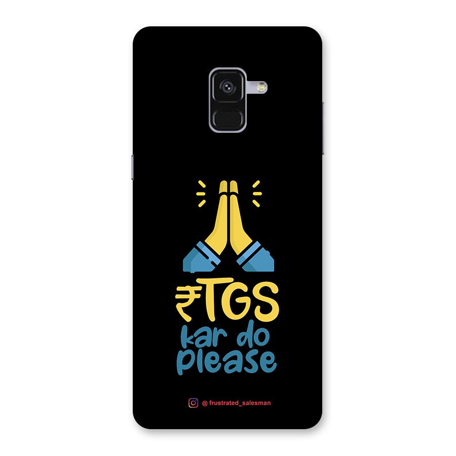RTGS Kar Do Please Black Back Case for Galaxy A8 Plus