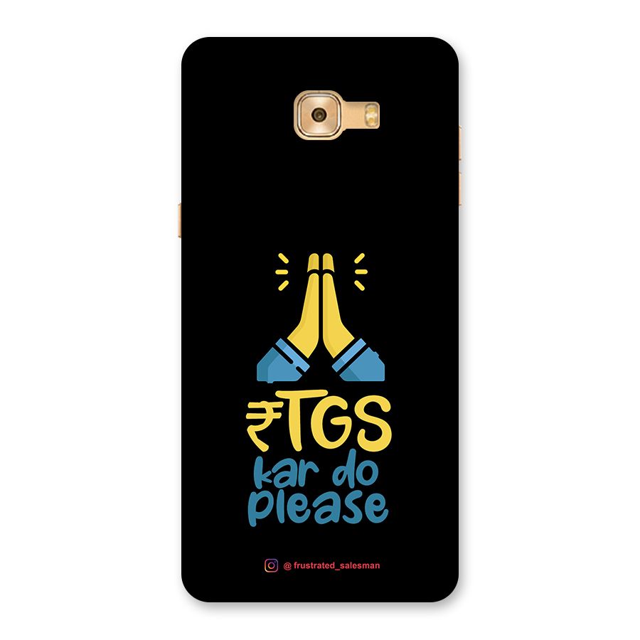 RTGS Kar Do Please Black Back Case for Galaxy C9 Pro