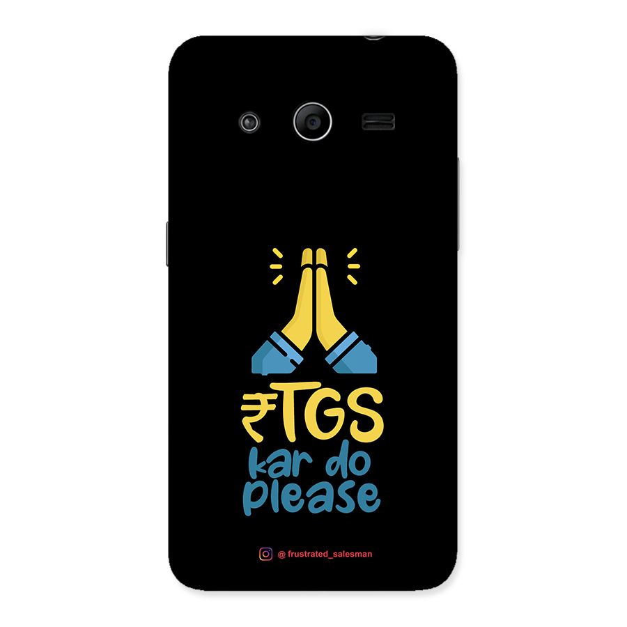 RTGS Kar Do Please Black Back Case for Galaxy Core 2