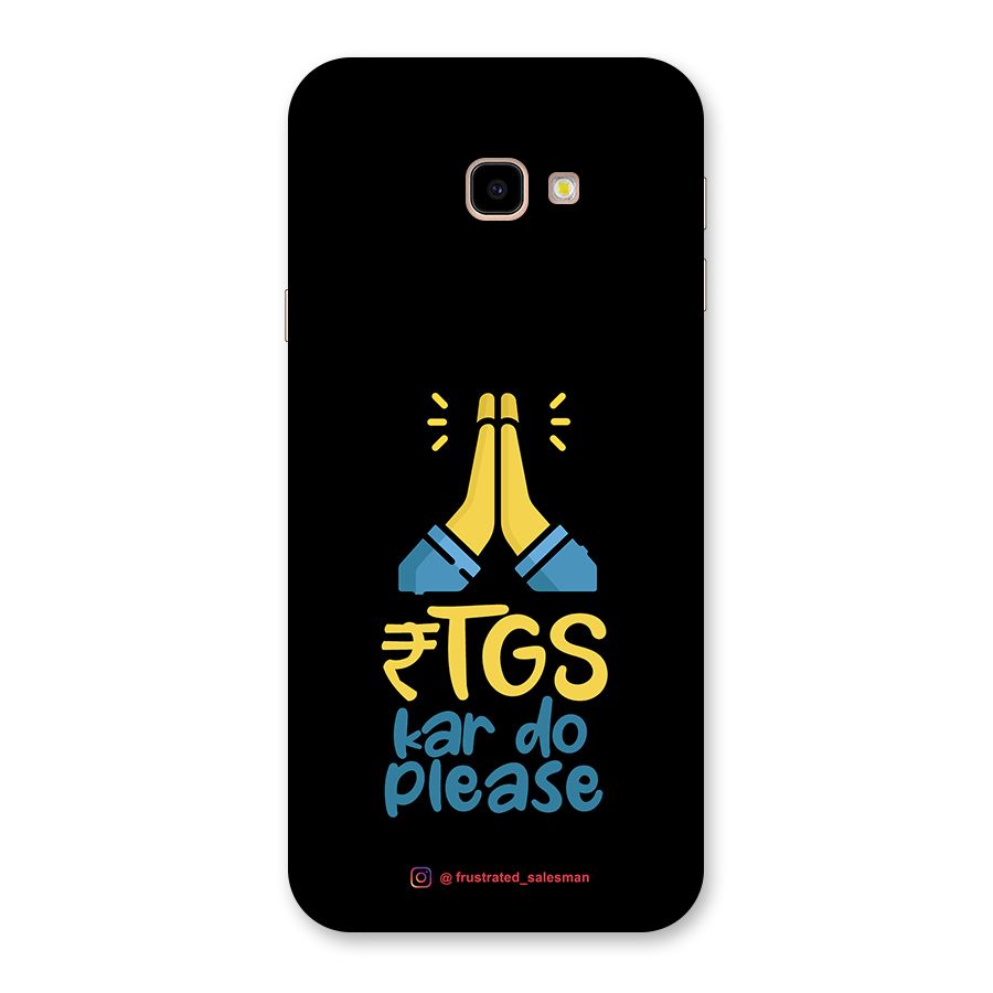 RTGS Kar Do Please Black Back Case for Galaxy J4 Plus