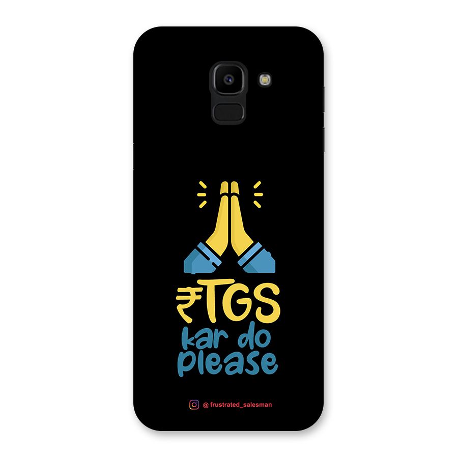 RTGS Kar Do Please Black Back Case for Galaxy J6