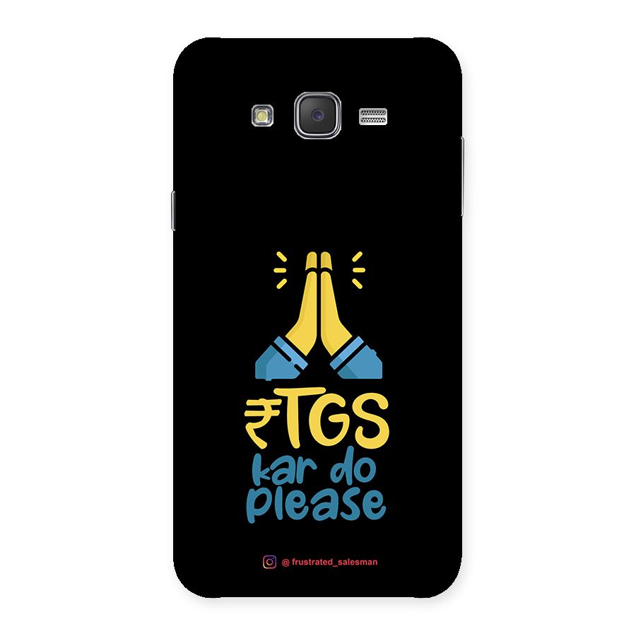 RTGS Kar Do Please Black Back Case for Galaxy J7