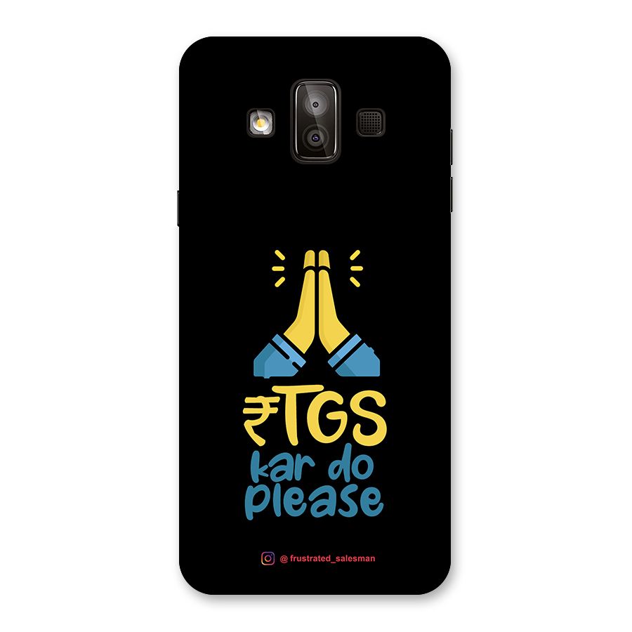 RTGS Kar Do Please Black Back Case for Galaxy J7 Duo
