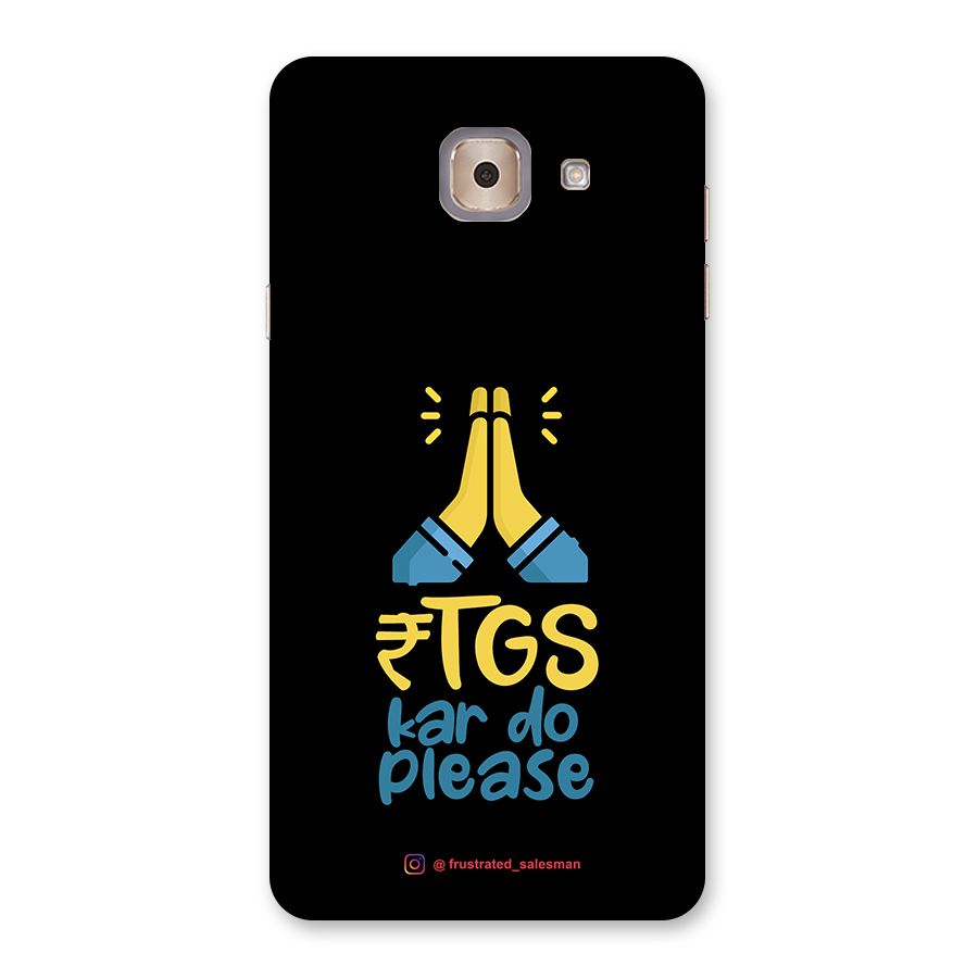 RTGS Kar Do Please Black Back Case for Galaxy J7 Max