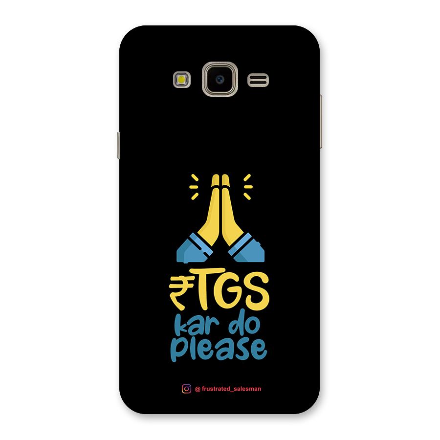 RTGS Kar Do Please Black Back Case for Galaxy J7 Nxt