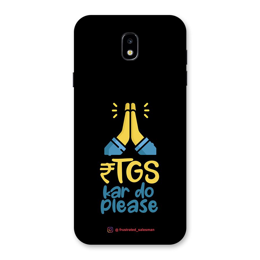 RTGS Kar Do Please Black Back Case for Galaxy J7 Pro