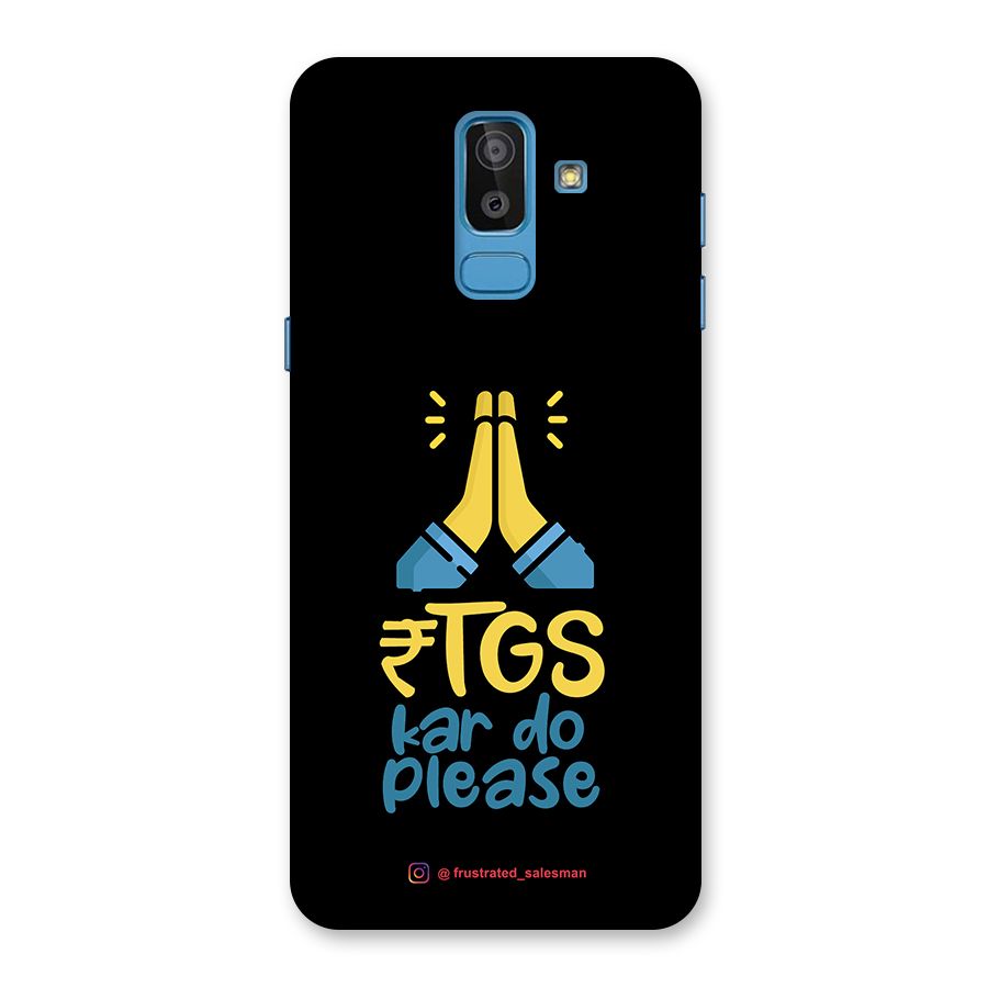 RTGS Kar Do Please Black Back Case for Galaxy J8