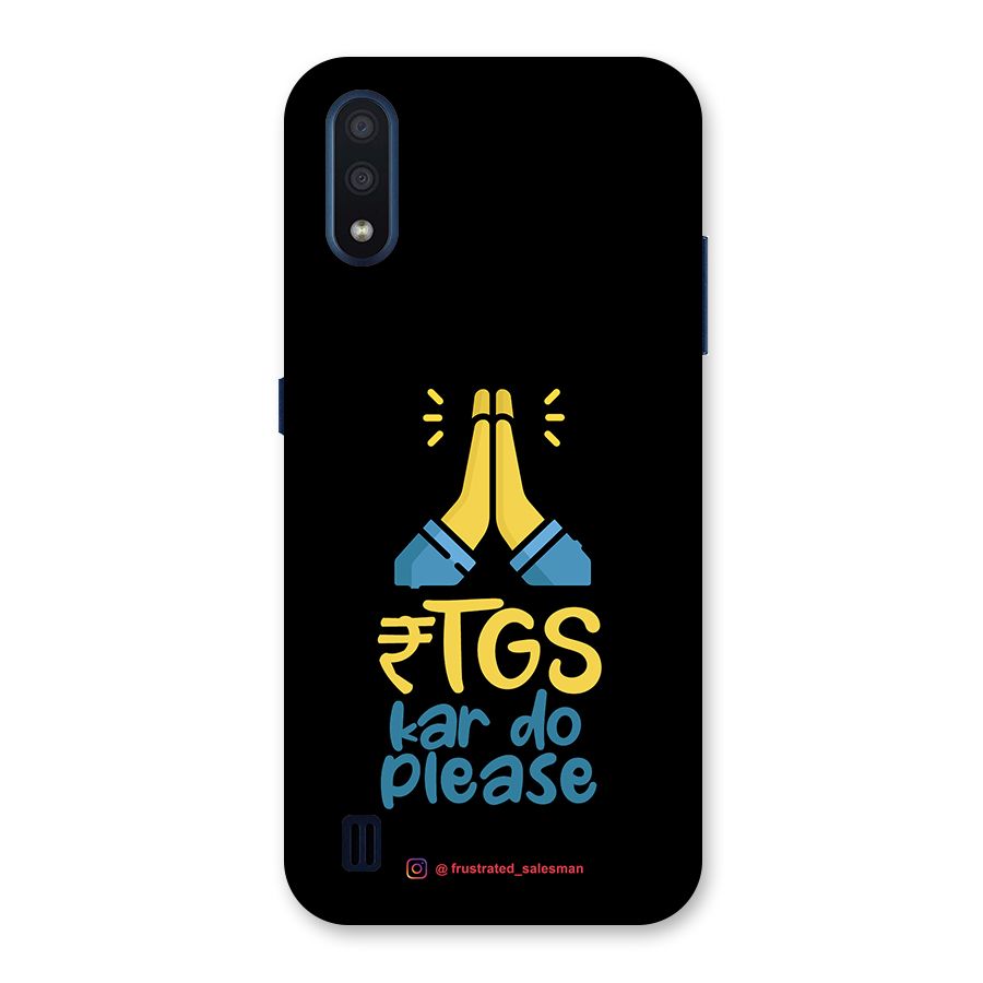 RTGS Kar Do Please Black Back Case for Galaxy M01