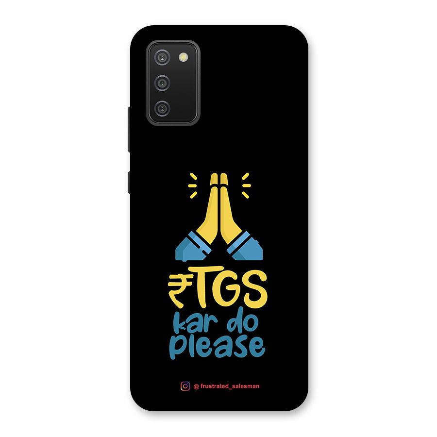 RTGS Kar Do Please Black Back Case for Galaxy M02s