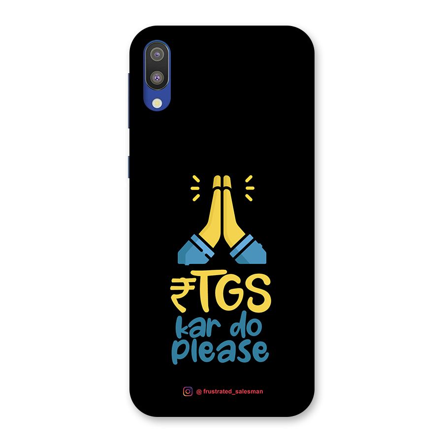 RTGS Kar Do Please Black Back Case for Galaxy M10