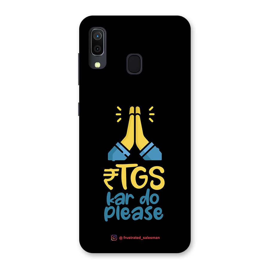RTGS Kar Do Please Black Back Case for Galaxy M10s